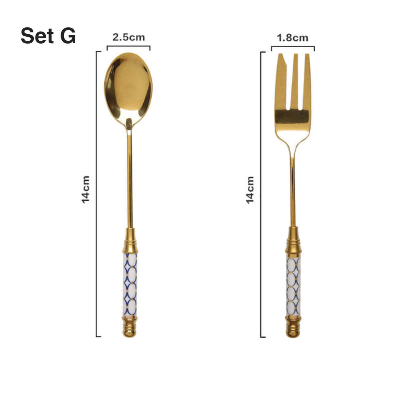 Homerely (We Cover All Import Duties) - Wholesale Assorted Cutlery Set - Vintage Gold Spoons Fork Set6