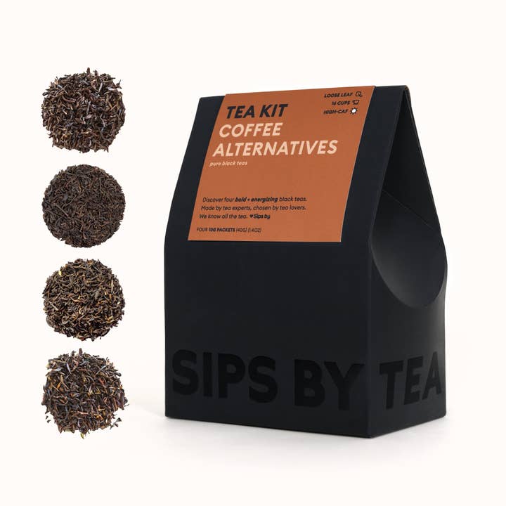 Kit de thé Coffee Alternatives | Échantillonneur de thé noir pur pour la vente par Sips by