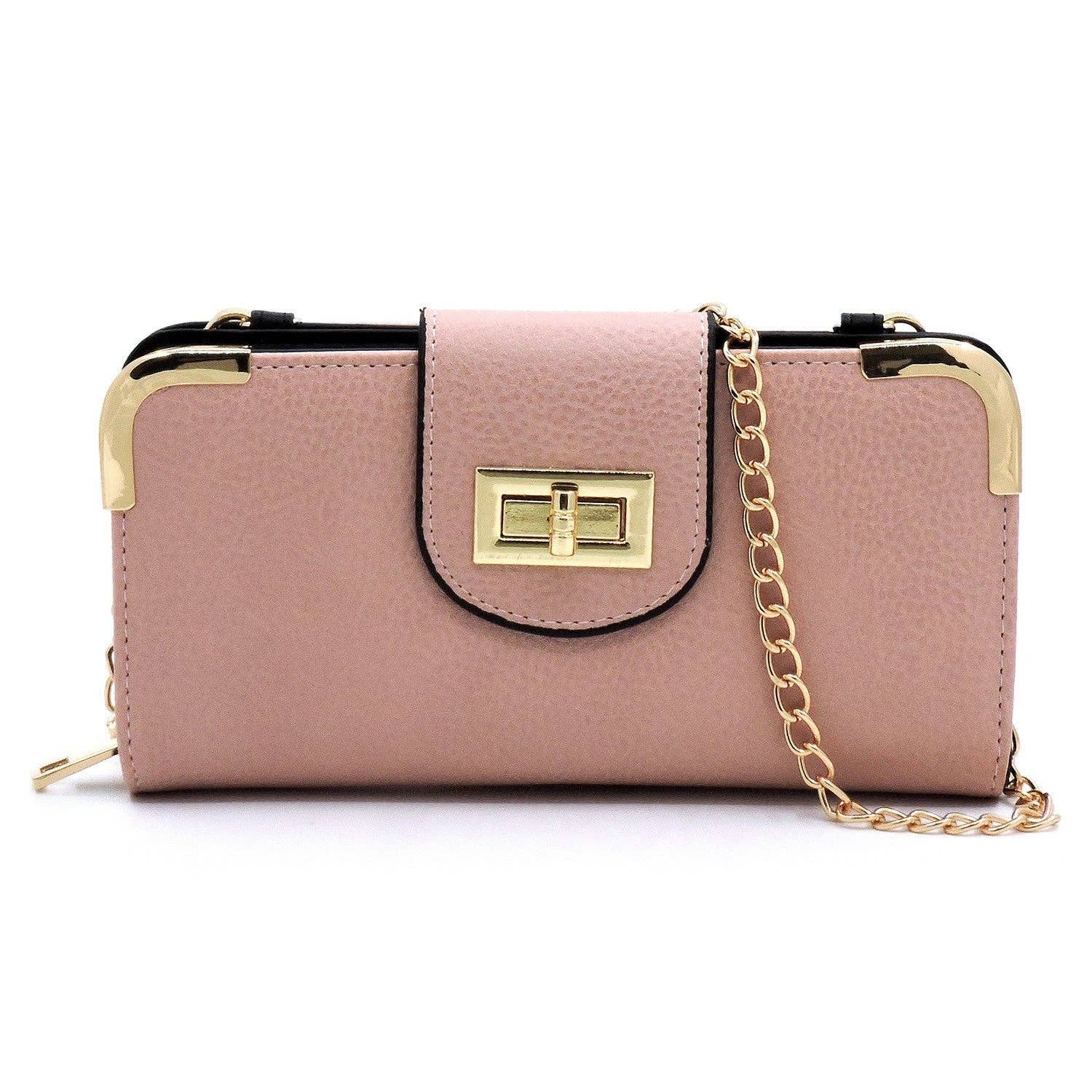 MiMi Wholesale - Wholesale Crossbody Bag - Women's - AD041 Turn Lock Crossbody Wallet4