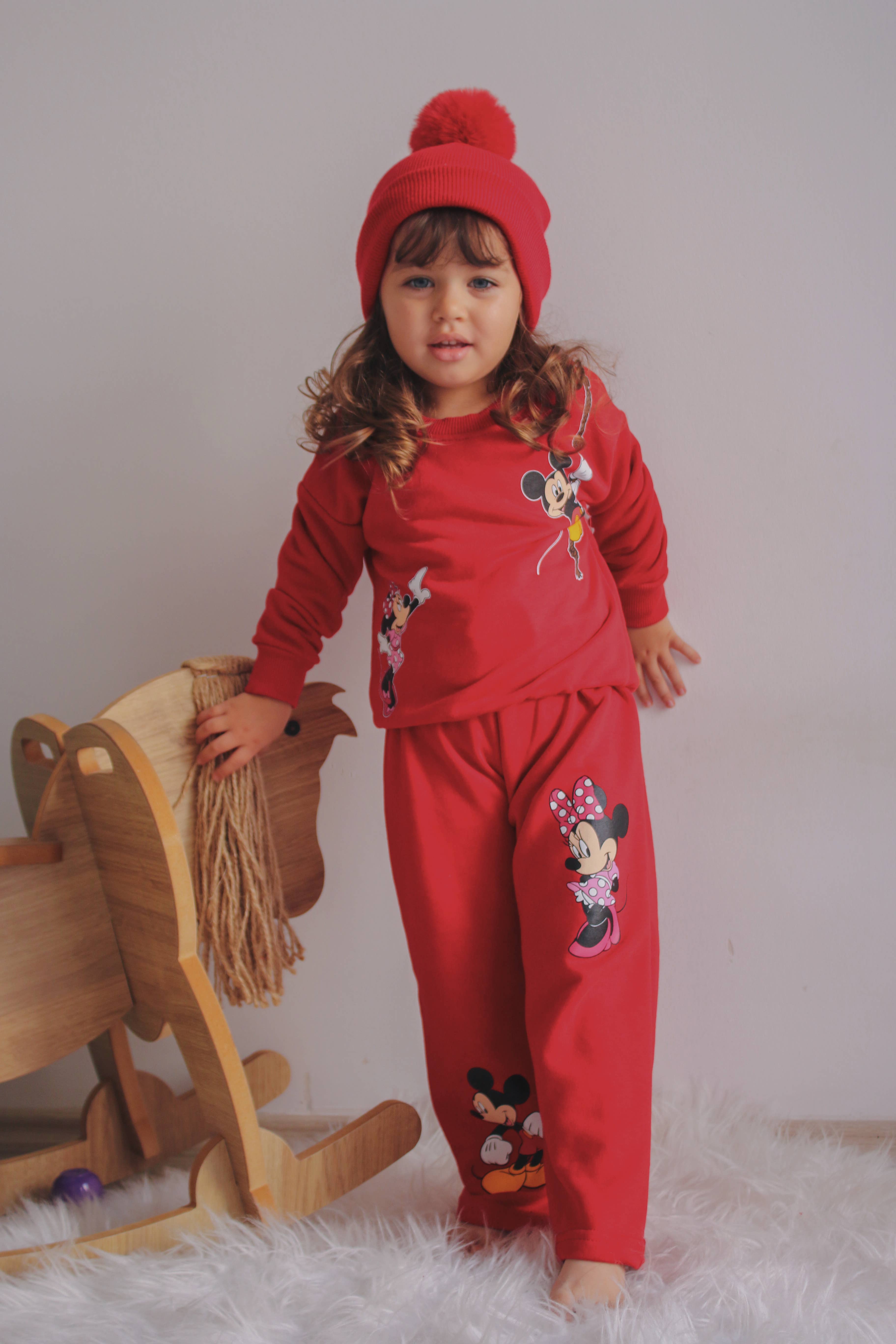 Himmelberg Baby – wholesale Mössa - Barn – Röd Singel Pom Pom Baby-/Barnmössa 0-8 år19