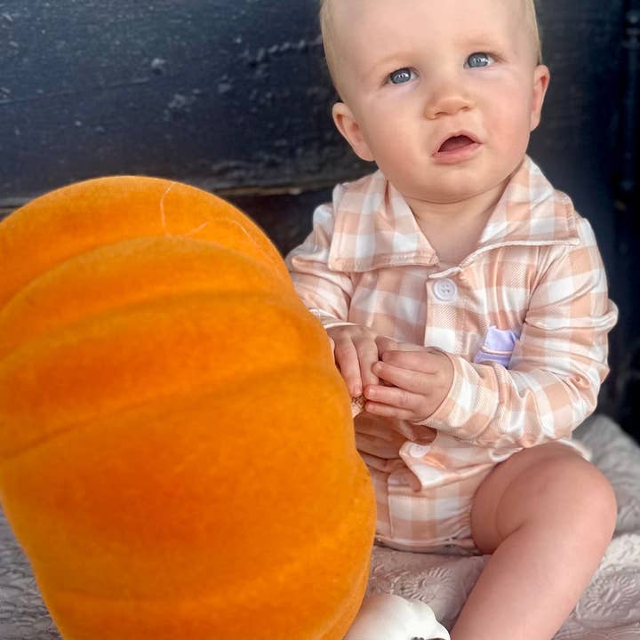 Cowpuncher Babe - Wholesale Button Down Shirt - Kids - PUMPKIN PATCH BUTTON DOWN2