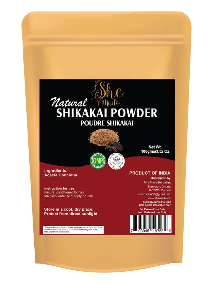 Pure & Natural Shikakai Powder, Gentle Cleansing for wholesale by She Made
