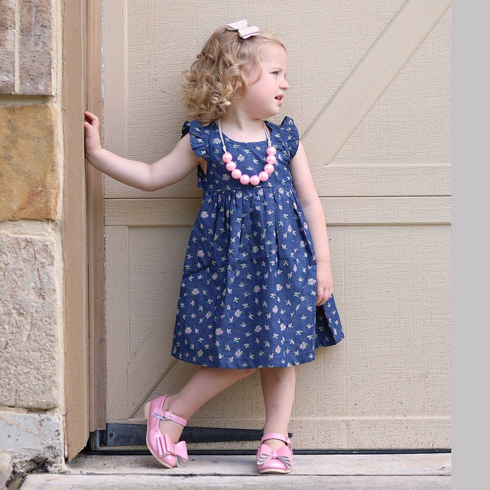 SISSYMINI - Wholesale Dress - Baby - Dragon Flies Open Back Dress for Infants & Toddlers| 898-6166