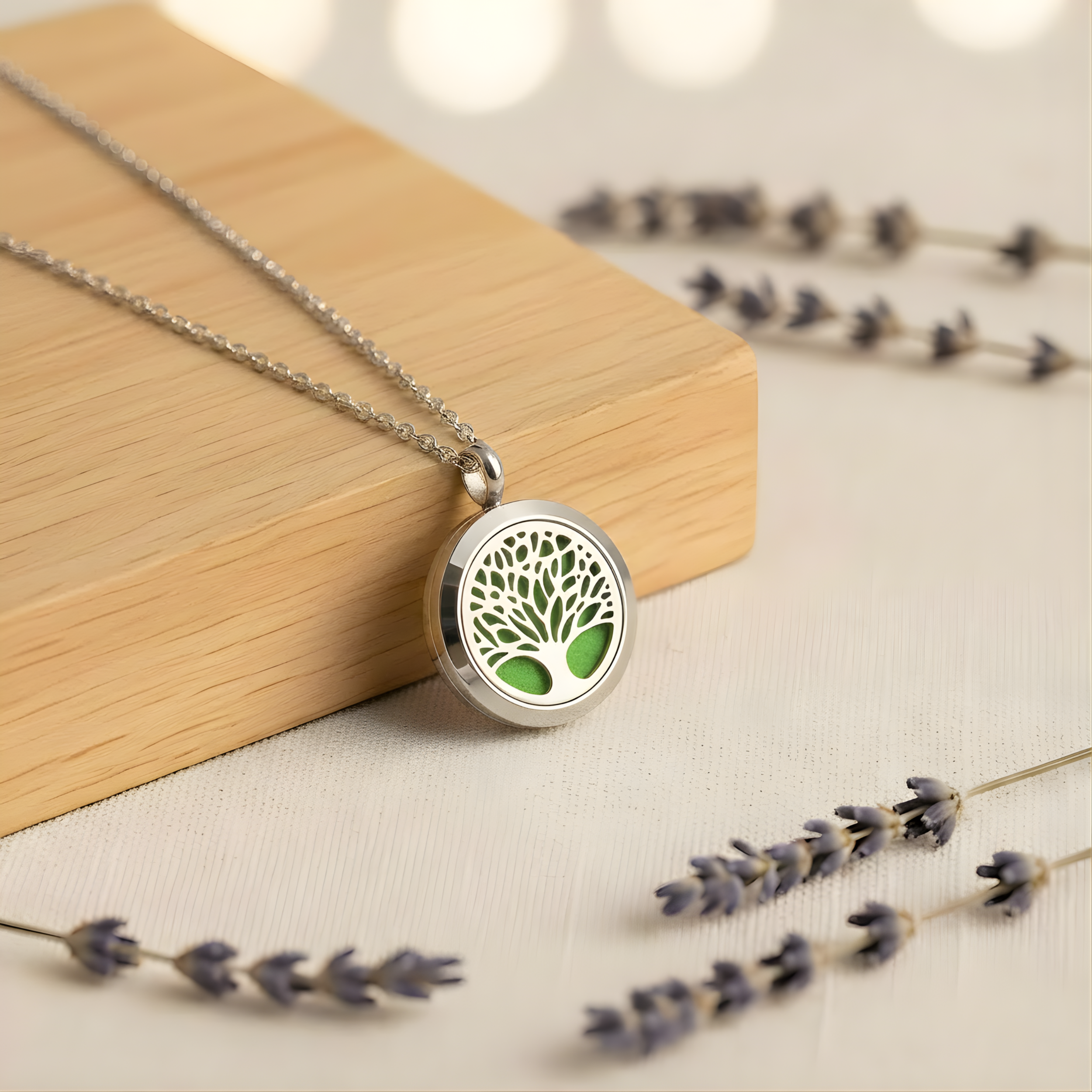 Matrix Aromatherapy - Wholesale Aromatherapy Necklace - Tree of Life Essential Oil Diffuser Necklace - Mini3