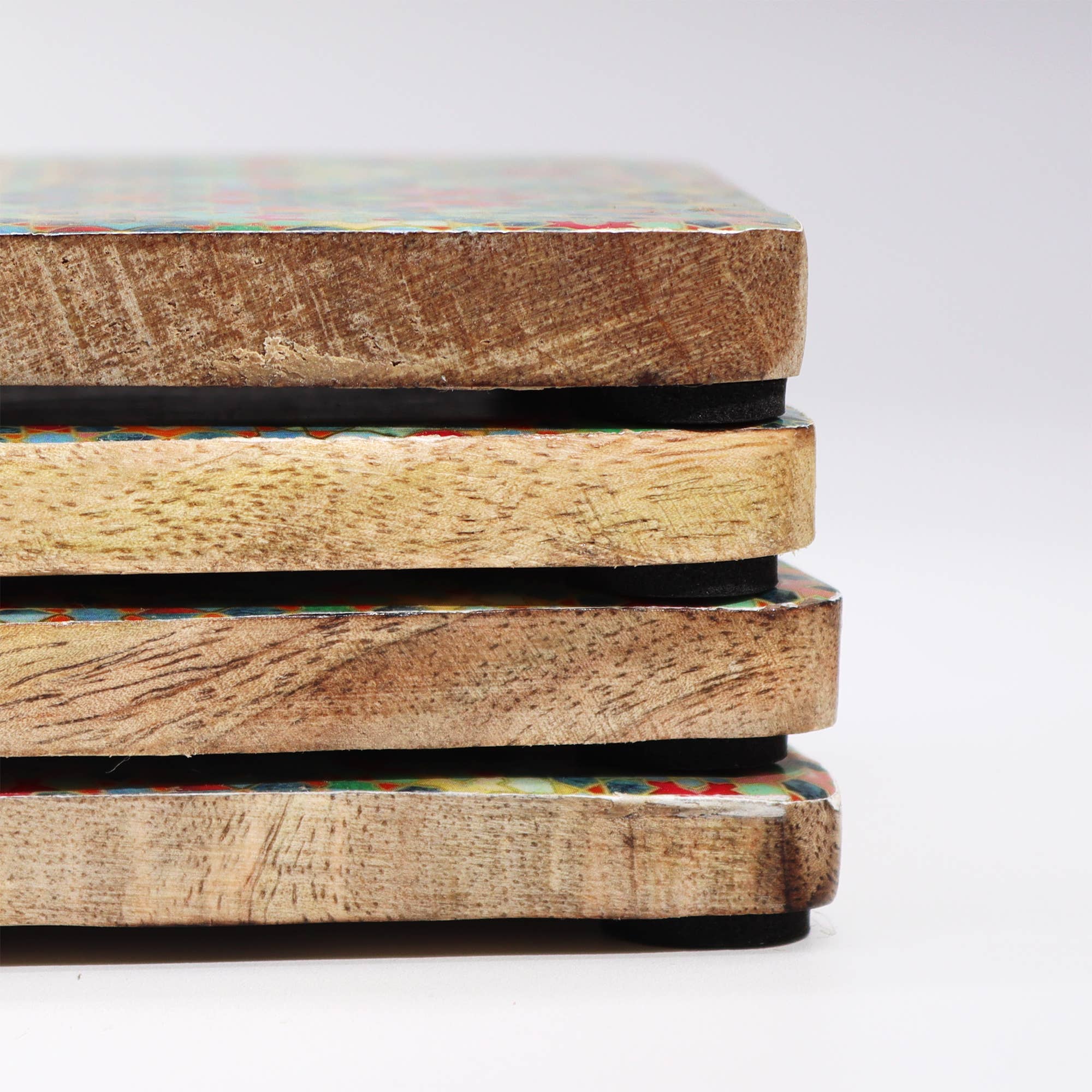 Ancient Wisdom – wholesale Coasters – Set of 4 Square Coasters - Mediterranean Tile Pattern4