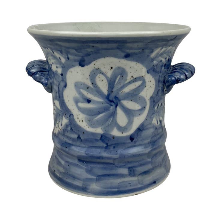 Jingdezhen Hand-Painted Porcelain Folk Pot for wholesale by Blue Ocean Traders