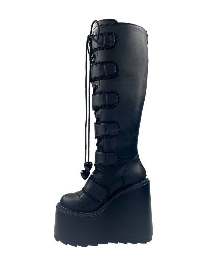 YRU Shoes - Wholesale Boots – Women’s - DUNE ELISSA BAT - BLACK6