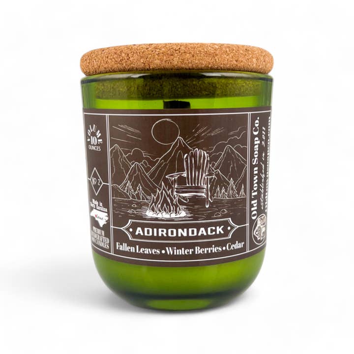 Old Town Soap Co. - Wholesale Jar/Filled Candle - NEW Cabin Collection Wood Wick Candles - Choice of 3 Scents