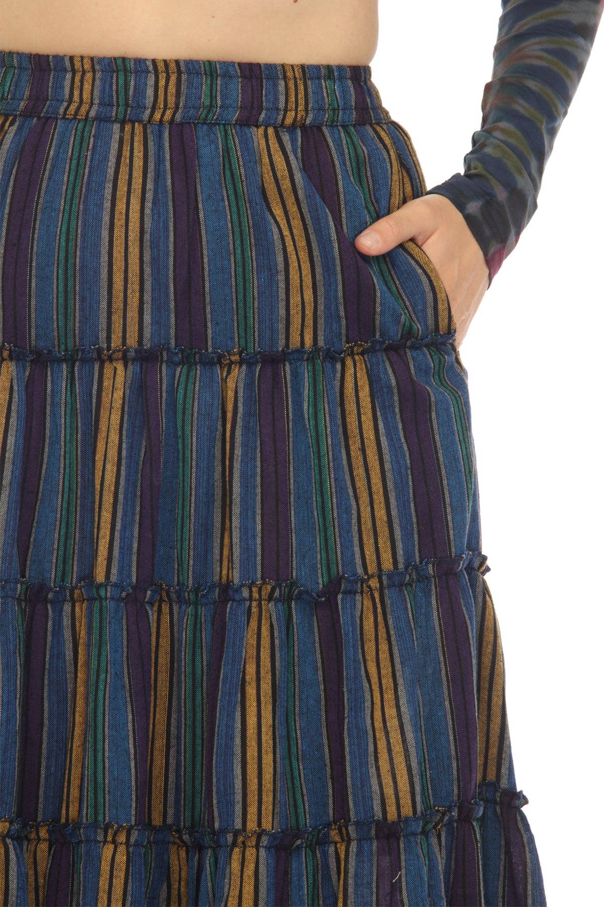 Lakhays Collection Inc. - Wholesale Rok - Dames - Twirl midi-rok met 5 lagen6