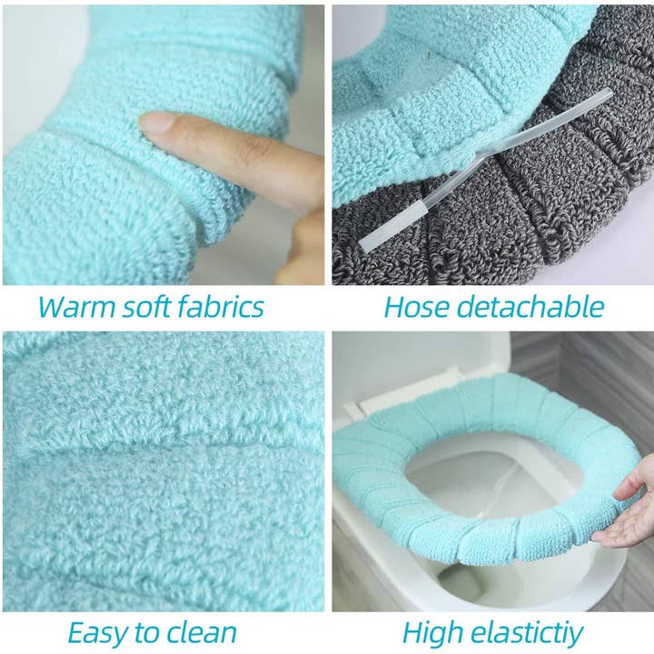 JSBlueRidge Toys - Wholesale Toilet Seat Cover - Toilet Seat Covers Washable Soft Fabric In Bulk