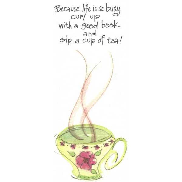 Credo Designs LTD - Wholesale Bookmark - Cup of Tea Bookmark packaged with Harney Teabag