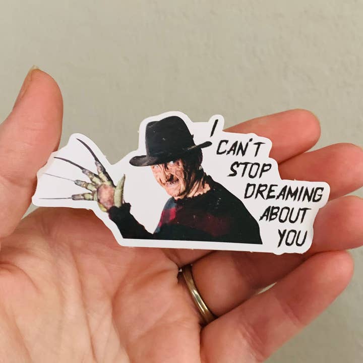 Freddy Nightmare On Elm Street- Scary Love Sticker/Magnet for wholesale by Oily Graphic Creations