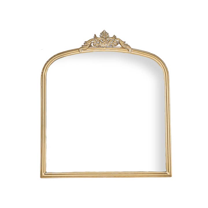 Foreside Home & Garden - Wholesale Wall Mirror - Aria Antique Vintage Brass Wall Mirror Metal1