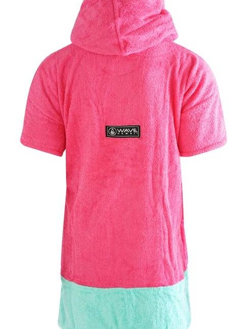 WAVE HAWAII - Wholesale Poncho - Women's - WAVE HAWAII Poncho Pink Wave1