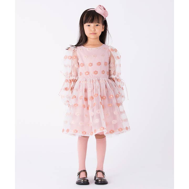 Robe Fille en Organza avec Fleurs pour la vente par Mama Luma