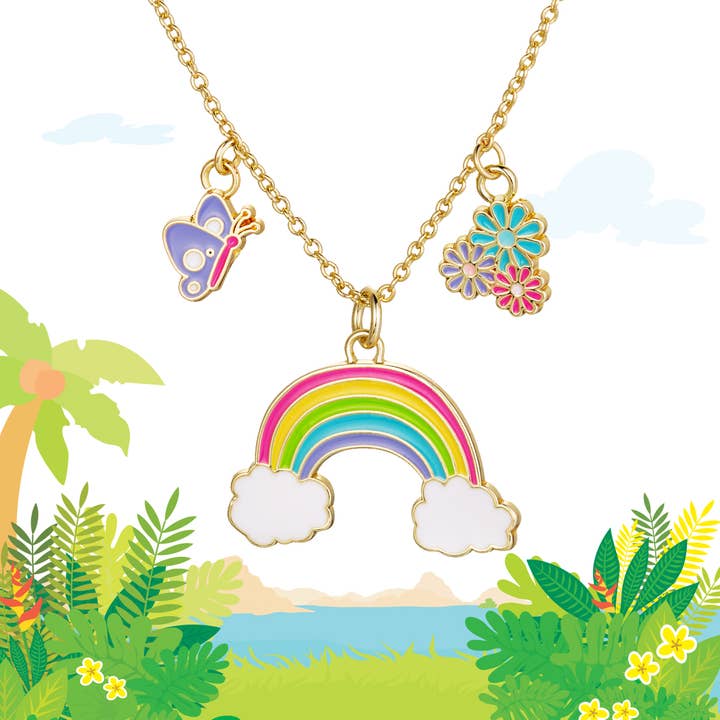 Charming Whimsy Necklace | Cloud Luvs Rainbow
for wholesale by Girl Nation