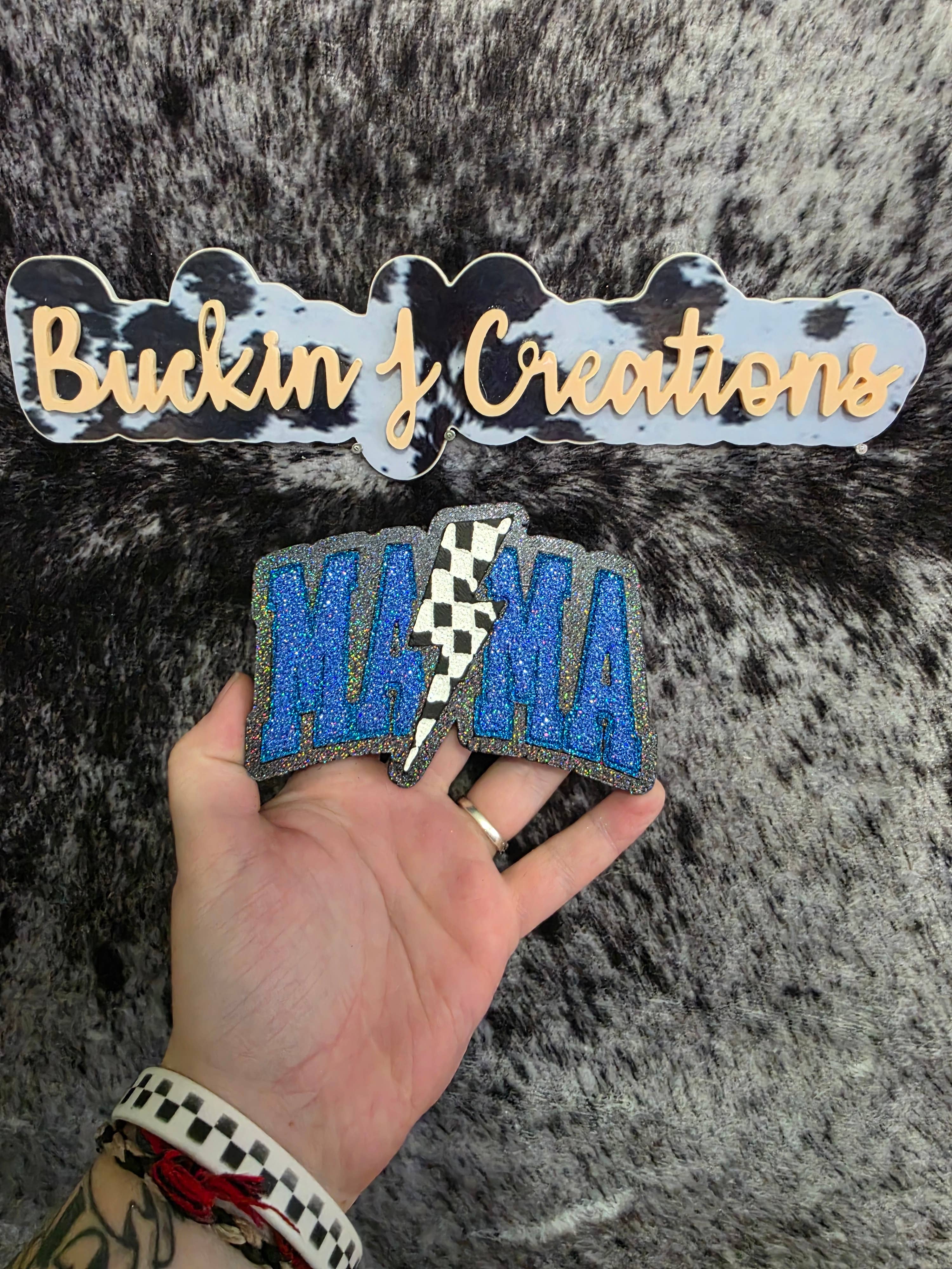 Buckin J Creations - Venta al por mayor Ambientador de coche - Mujer - Ambientador de coche hecho a mano Mama Lighting Checker6
