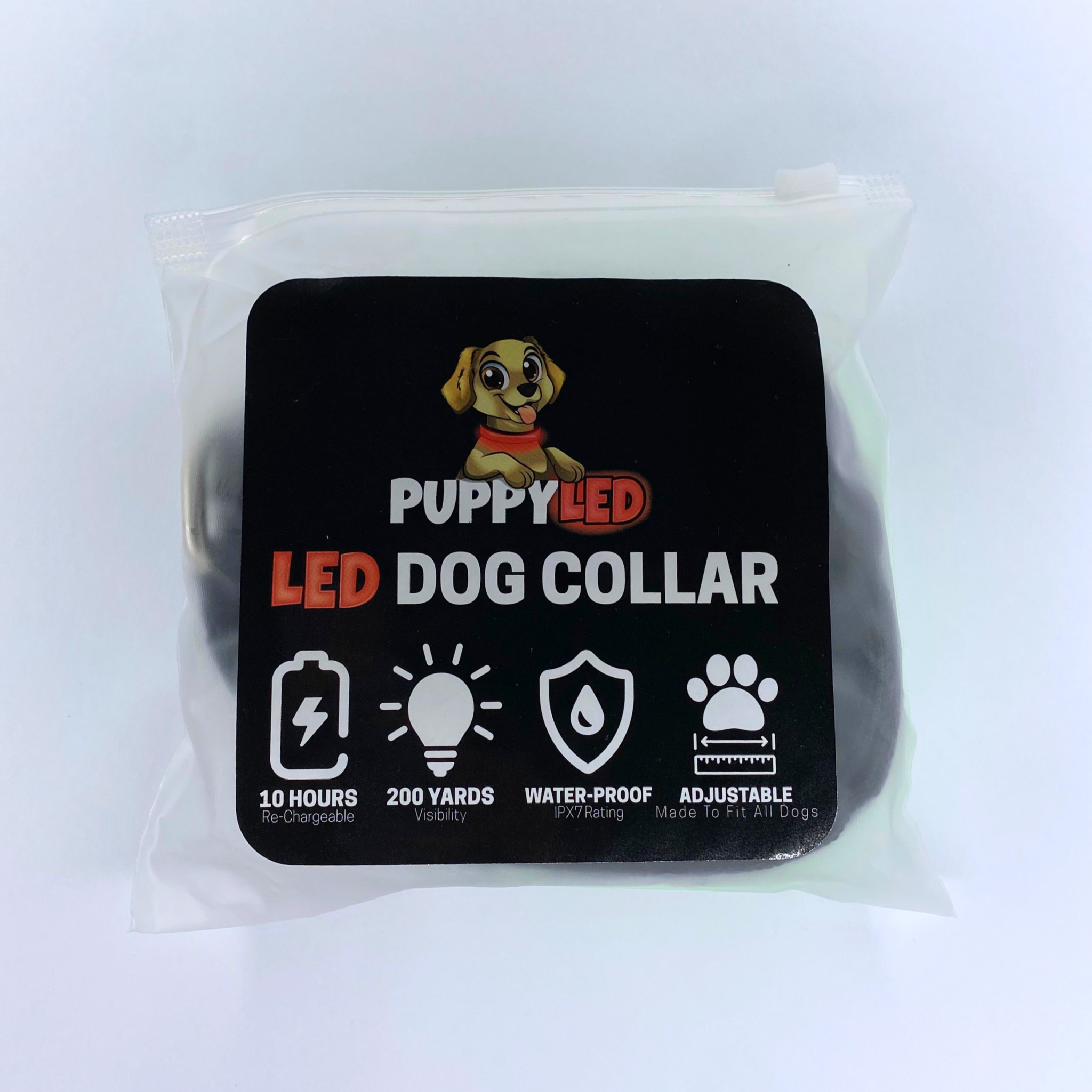 Puppy LED - Vendita all'ingrosso Collare - Cani - Collare per cani LED ricaricabile USB ad alta visibilità9
