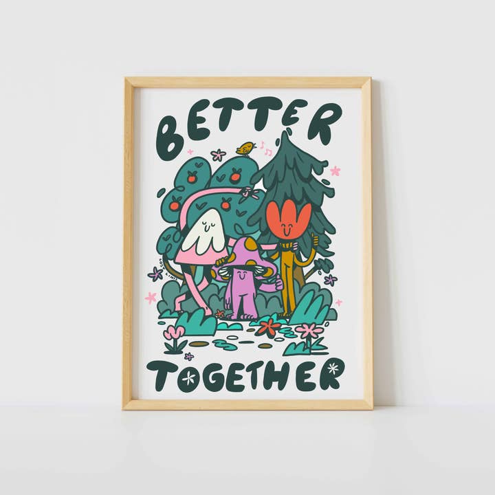 Bättre tillsammans - Naturtryck för wholesale av Lost Lines Studio