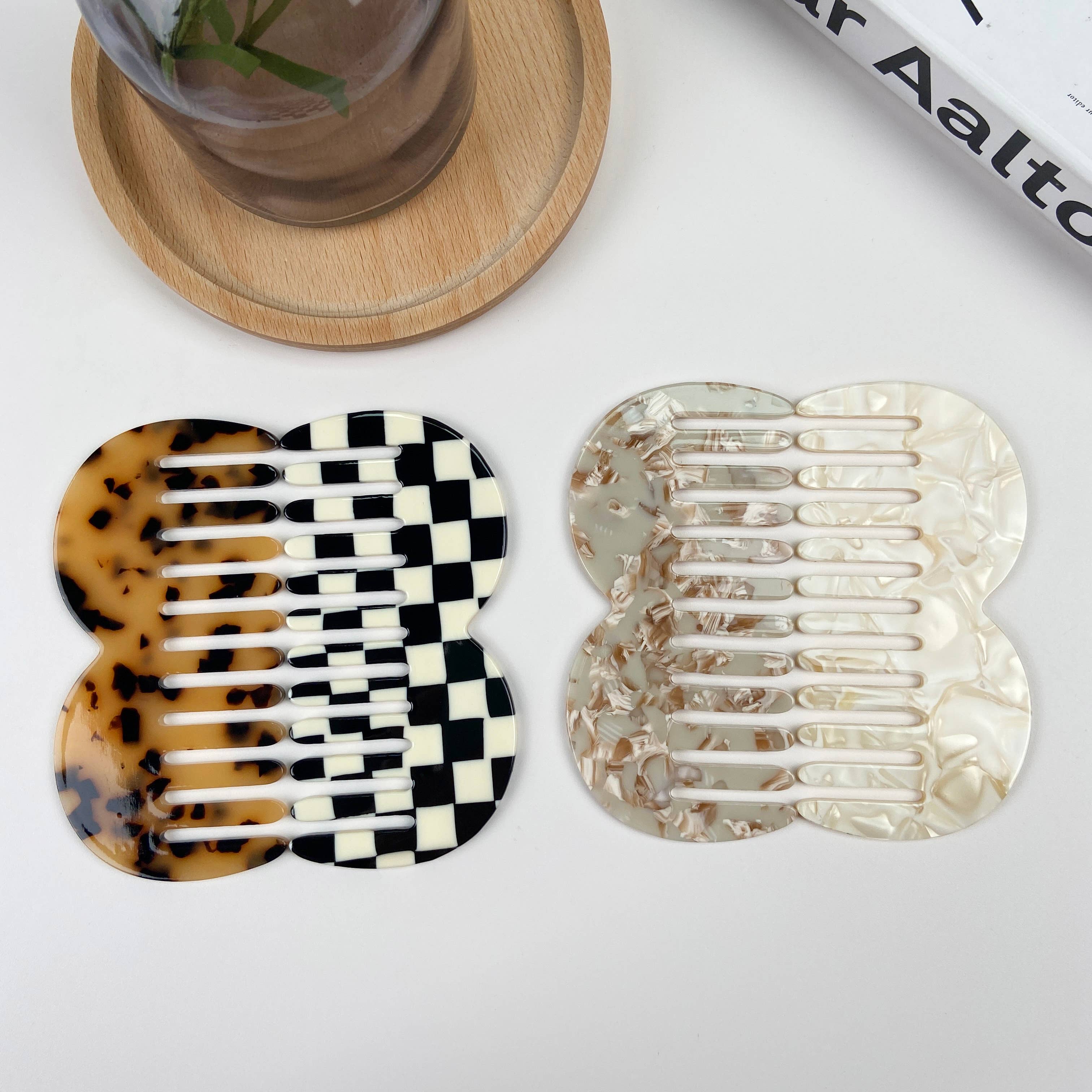 TheDivaSoap - Wholesale Hair Brush/Comb - M-shaped wide-tooth hair comb6