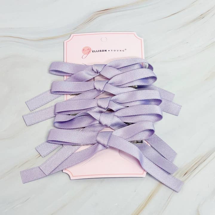 Ellison+Young - Wholesale Hair Clip - Women's - Solid Bow Hair Clip Set Of 57