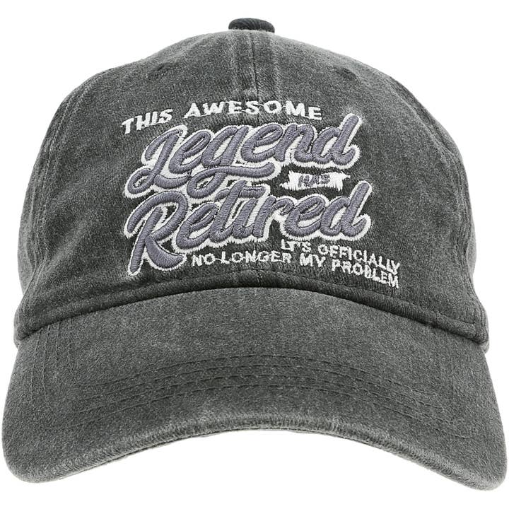 Retired - Dark Gray Washed Cotton Twill Hat for wholesale by Pavilion