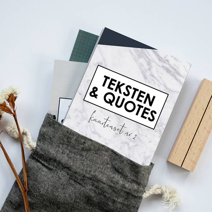 Scatola per biglietti con testi e citazioni per la vendita all'ingrosso da parte di MOODZ design