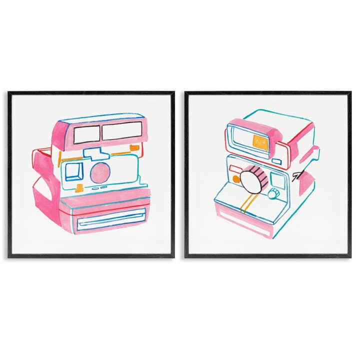 Art encadré de caméra vintage dessinée à la main pour la vente par Stupell Industries