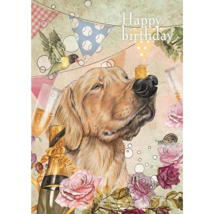 Standing pop-up card theme - Happy Birthday - Dog for wholesale by Animal Prints