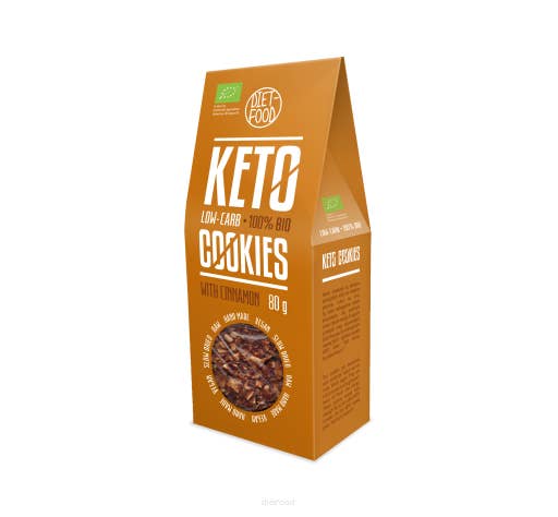 Diet Food - Vendita all'ingrosso Biscotti - Biscotti keto biologici alla cannella 80 g