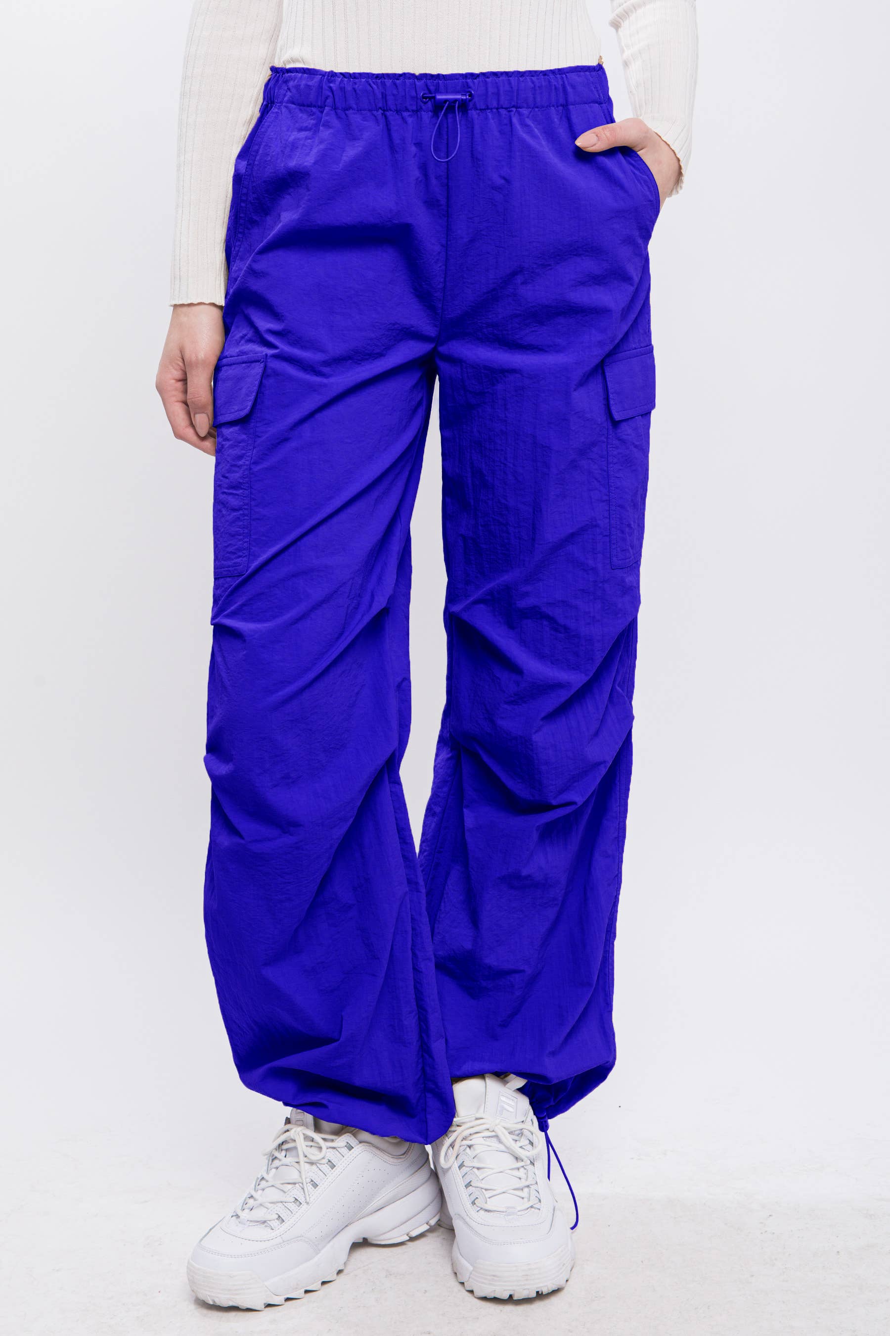 42POPS – wholesale Pants – Women's – `.SI-25286 Loose Fit Parachute Cargo Pants8