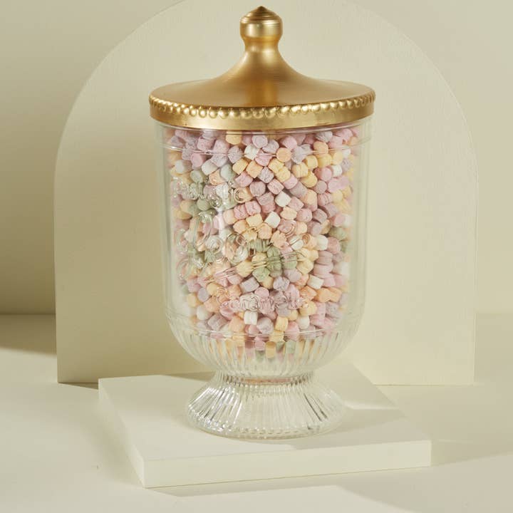 Vaso vetro Pastiglie Miste Dissetanti per la vendita all'ingrosso da parte di Pastiglie Leone srl