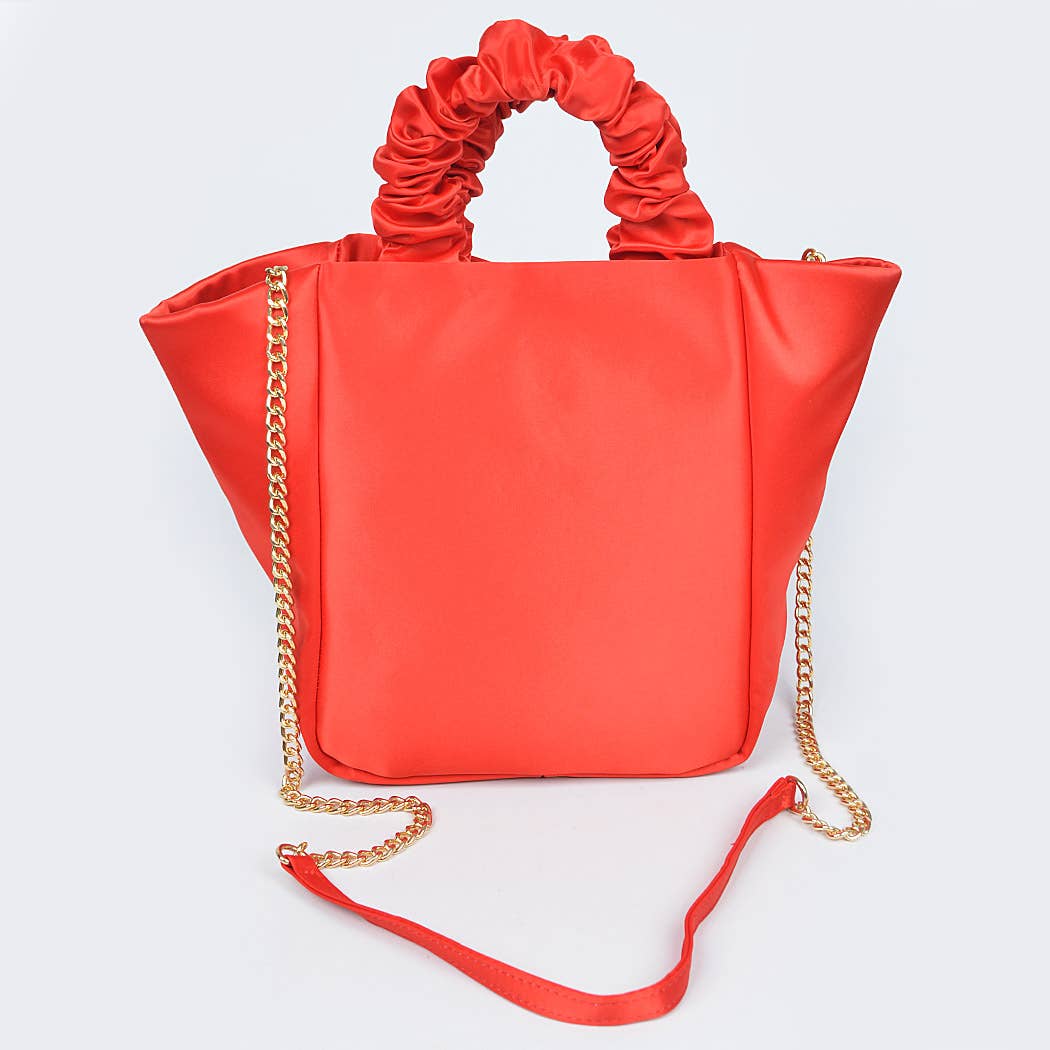 3AM BY H&D ACCESSORIES - Wholesale Draagtas - Dames - Satijnen draagtas met ketting10