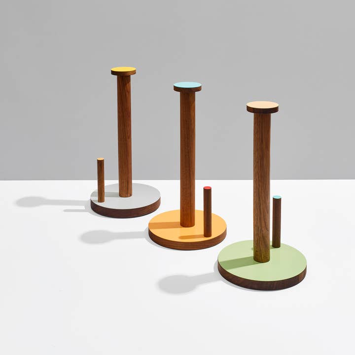 ilan - Wholesale Kitchen Storage/Organizer - 01-the paper towel keeper - walnut/orange17