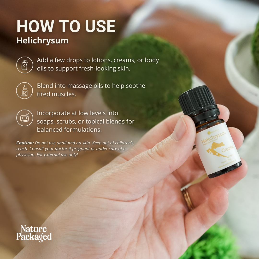 Nature Packaged - Wholesale Essential Oil - Helichrysum Essential Oils- 100% Pure - Farm-Direct Sourcing6