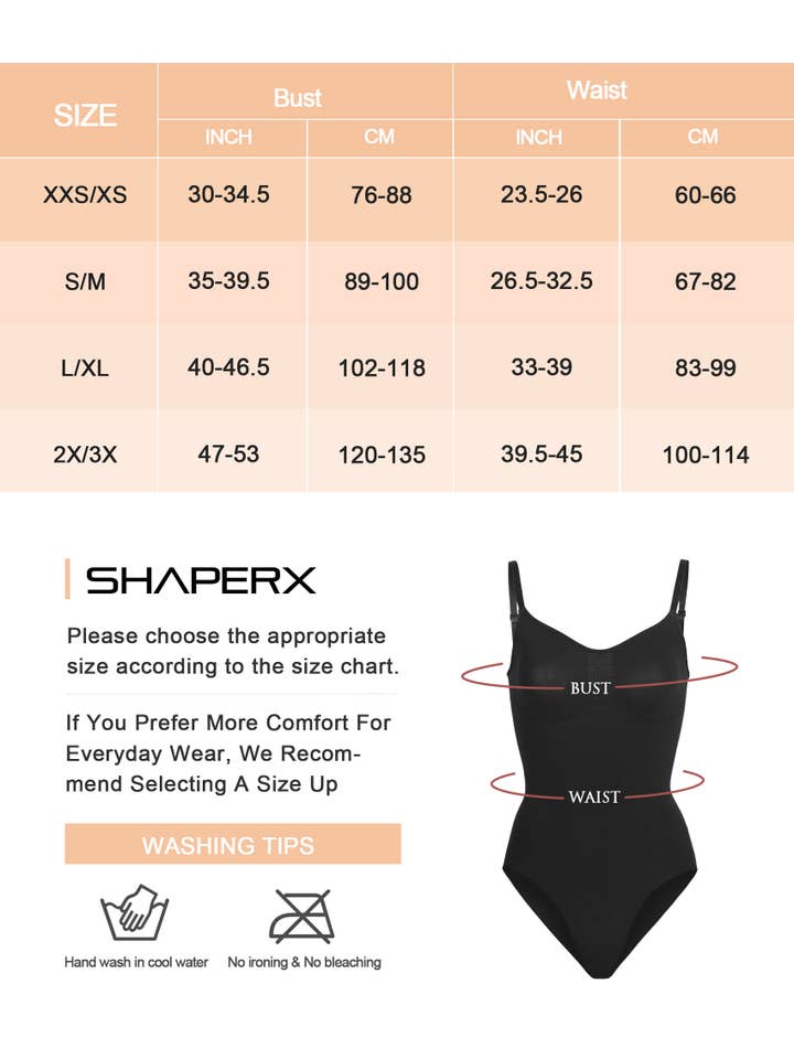 SHAPERX - Wholesale Shapewear - Women's - SHAPERX Tummy Control shaperwear Butt Lift Seamless Bodysuit