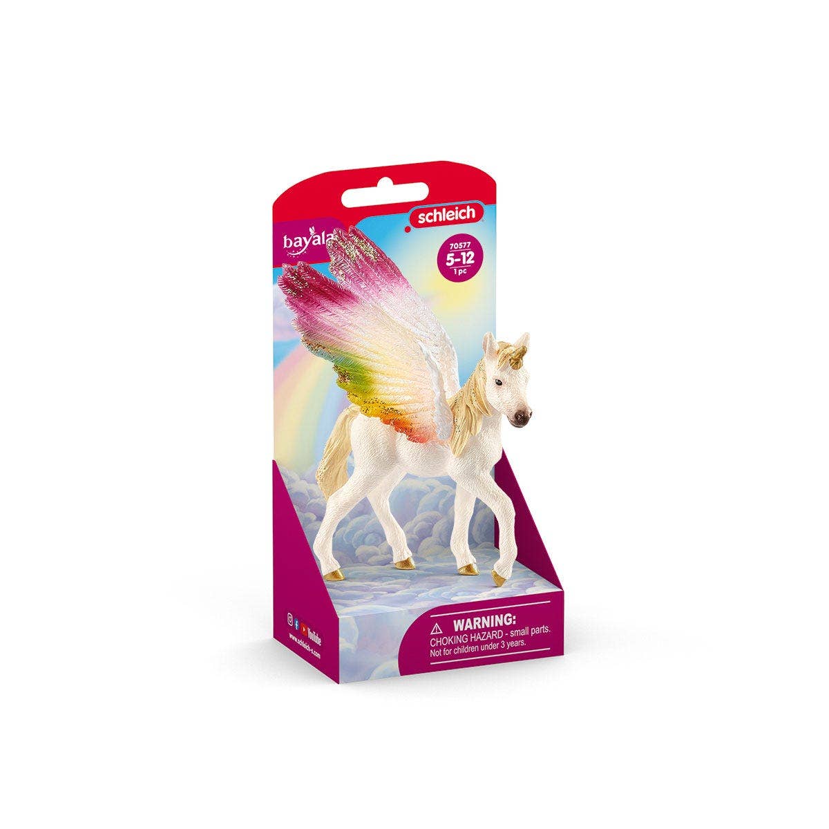 Schleich - Wholesale Figurine Toy - Kids - Winged Rainbow Unicorn, Foal1