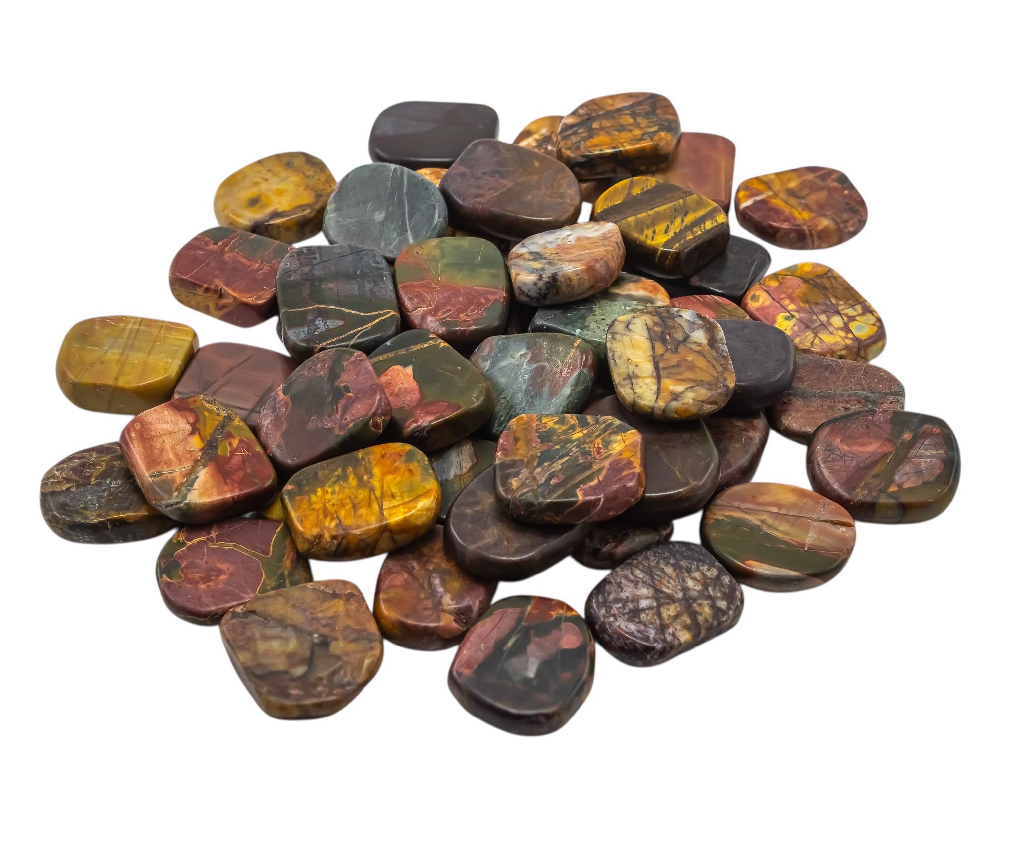 Quasar Gems USA - Wholesale Spiritual Stone/Crystal - Cherry Creek Jasper Smooth Small 1/2Kg-1Lbs2