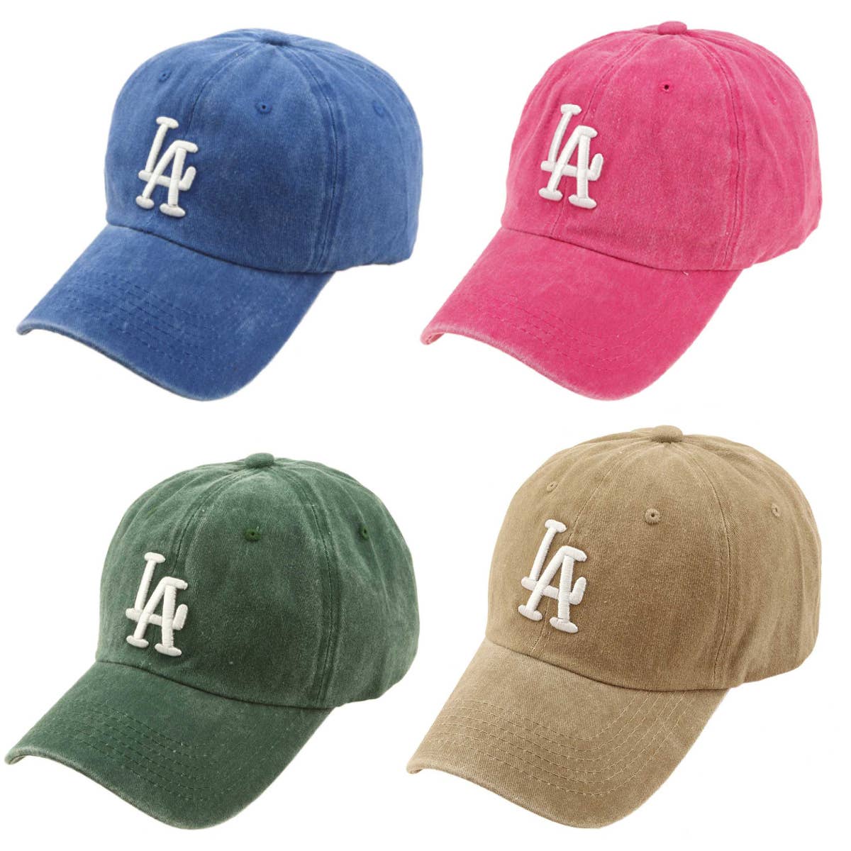 anbfashion - Wholesale Baseball Cap - Women's - LA 3D EMBROIDERY PIGMENT BASEBALL CAP 11
