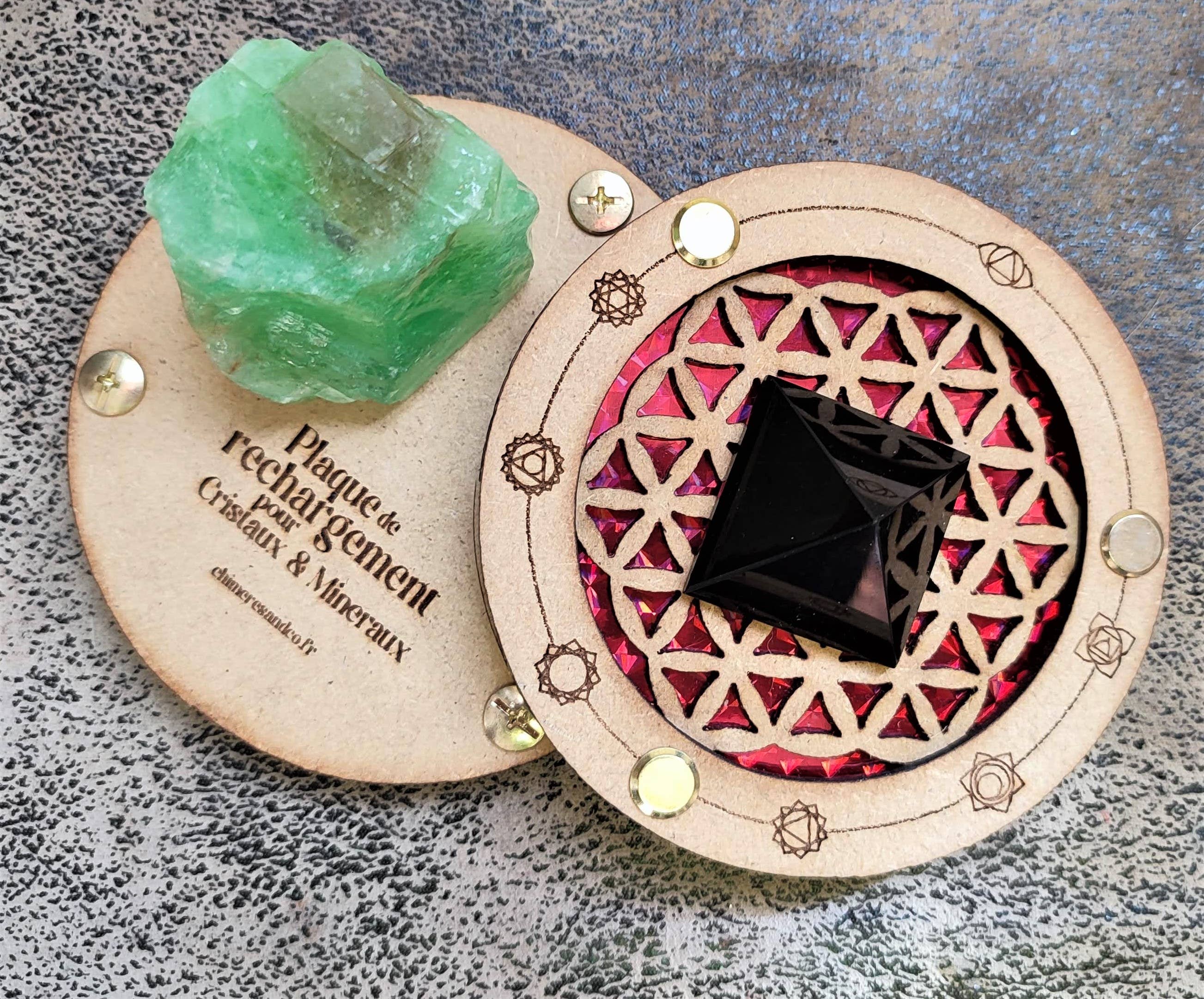 CHIMERES AND CO - Wholesale Spiritual Stone/Crystal - Charging plate for mineral jewels stones2