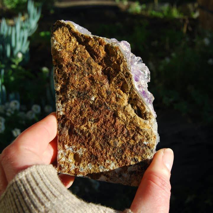 Caspar Curiosities - Wholesale Spiritual Stone/Crystal - 1.3lb Large Raw Amethyst Geode Quartz Crystal Cathedral Cluster, Self Standing, Uruguay3