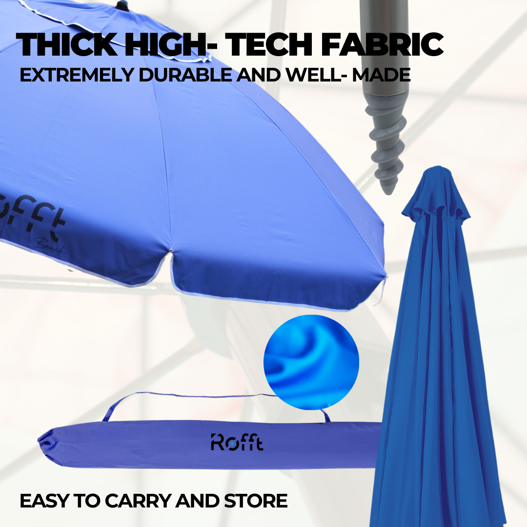 ROFFT USA LLC - Vendita all'ingrosso Ombrellone da spiaggia - Ombrellone da Spiaggia ROFFT 2 m in acciaio e alluminio resistente12