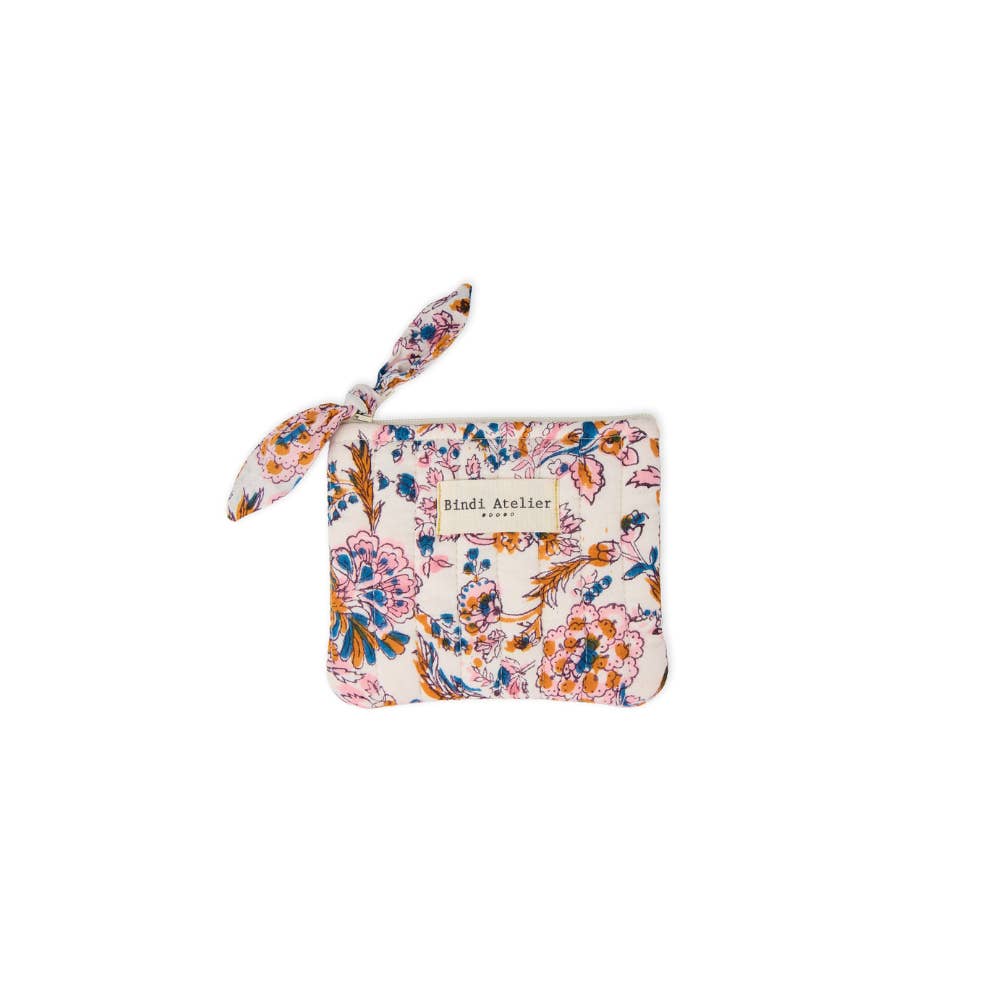 Bindi Atelier - Vente Porte-monnaie – femme - Porte Monnaie en coton imprimé au blockprint - Kiala