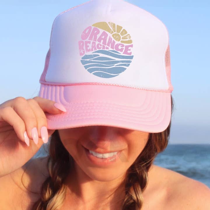 Lake Sunrise Trucker Hat| Custom to your area for wholesale by The Ruffled Rhino