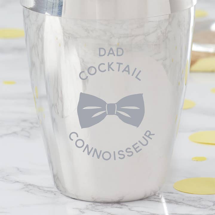 Personalised Mini Cocktail Shaker For Dad for wholesale by Becky Broome