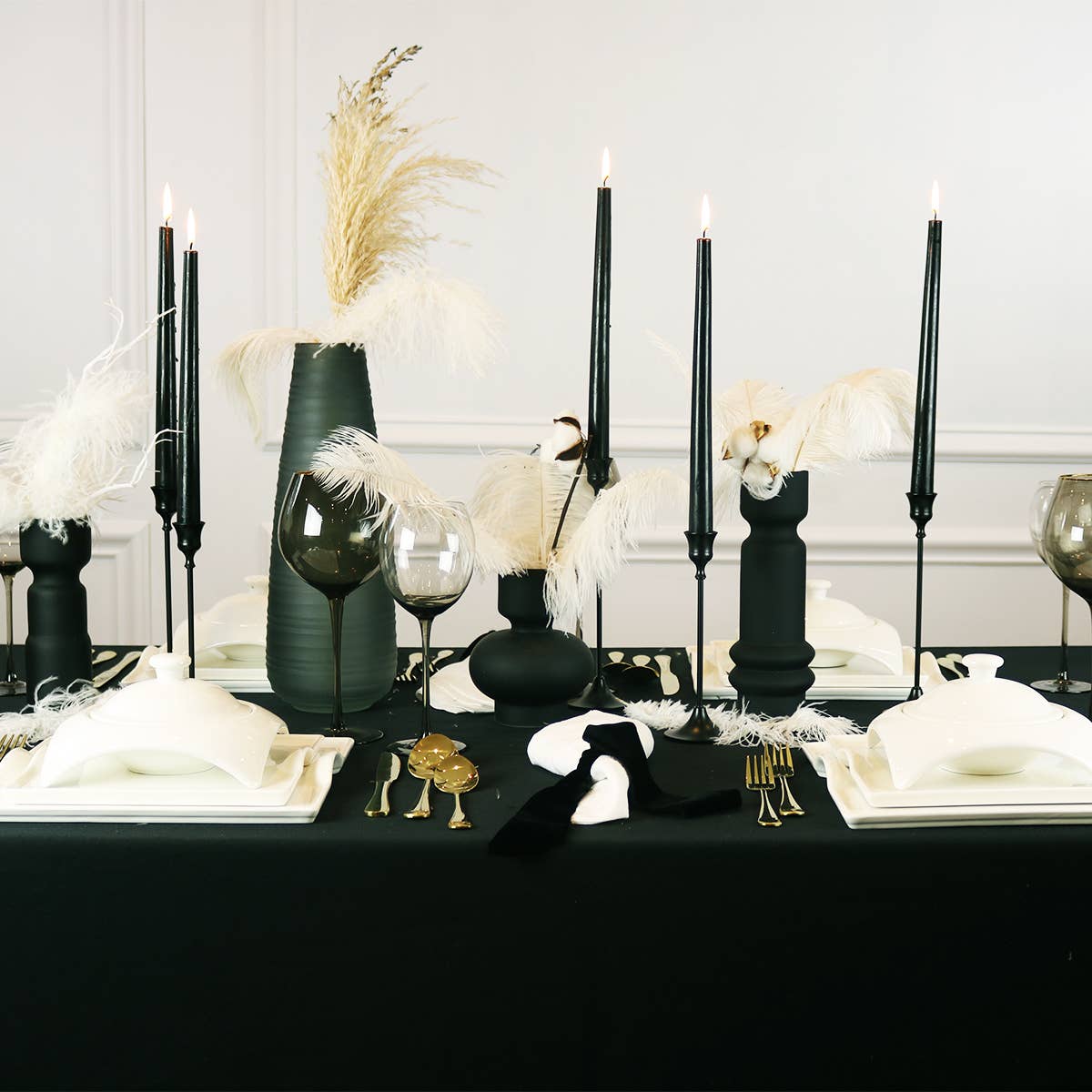 Little White Dish - Wholesale Dinnerware Set - Square Dinnerware Set - 20 Pcs6