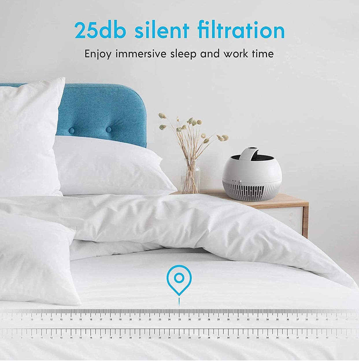 OutdoorSolarOutlet - Wholesale Air Purifier - Air Purifier for Allergies, Air Choice True HEPA Filter Air Purifier, Remove 99.97% of Dust Smoke,Portable and 25dB Quiet Air Purifier6