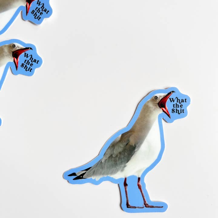 The Coin Laundry – Großhandel Aufkleber – What the Shit Bird Sticker - Lustige Aufkleber für Laptop