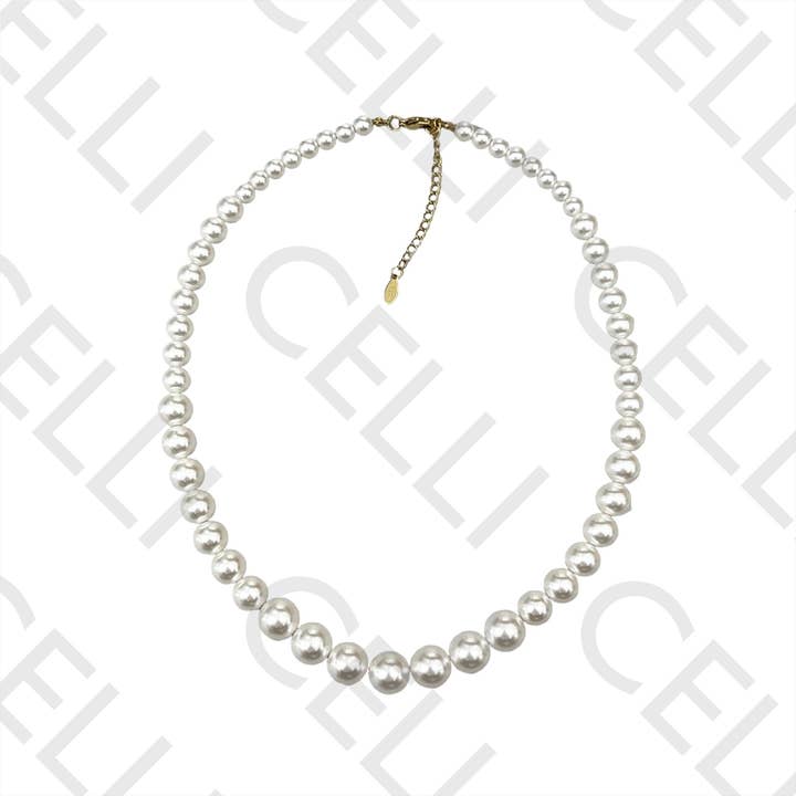 Celli Biju - Vente Colliers plastrons - Collier en acier - perles2