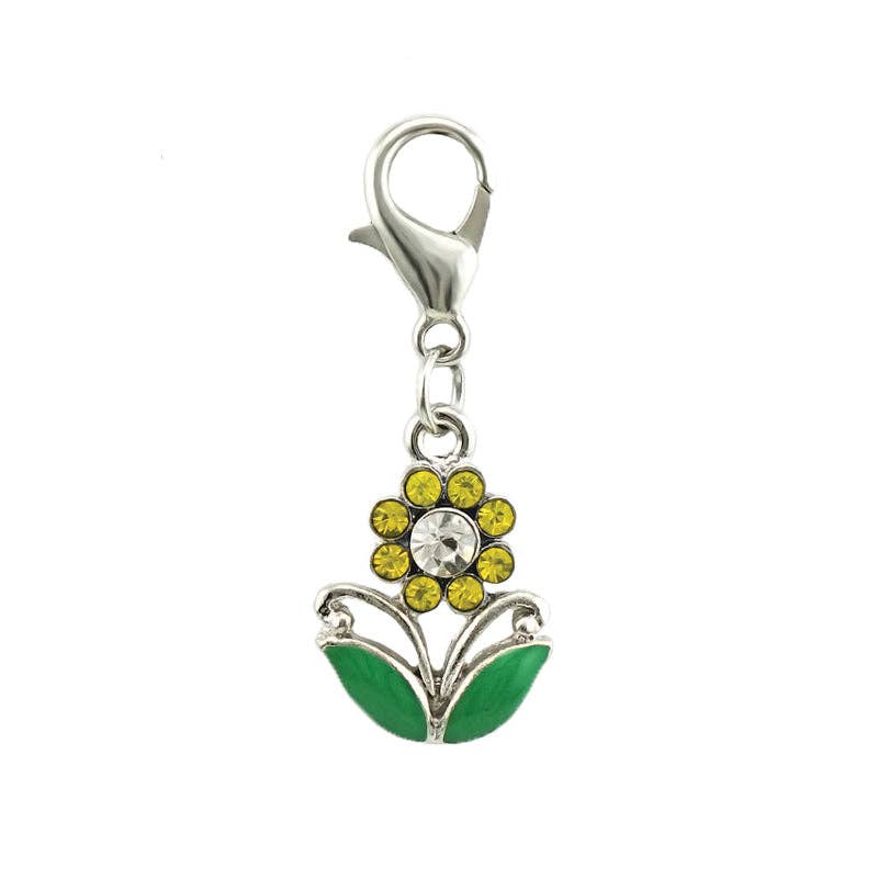 OUTSIDE THE BOX, LLC - Wholesale Badge Accessory - Women's - Daisy Sparkle and Shine Rhinestone Badge Reel1